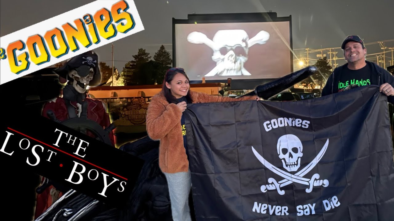 Goonies and lost boys @ The Mchenry Outdoor theater 80s kids kinda night! 