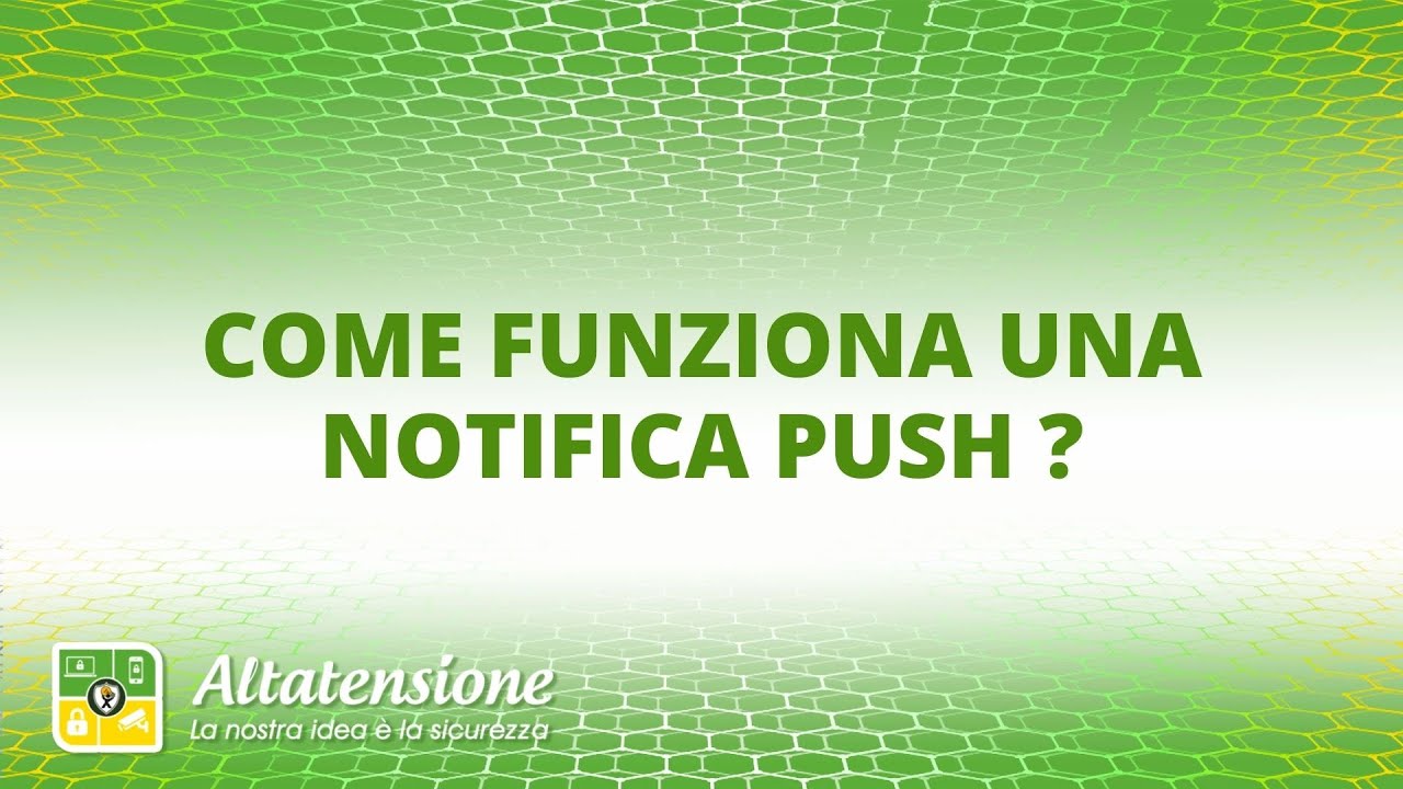 Come funziona una notifica push ?