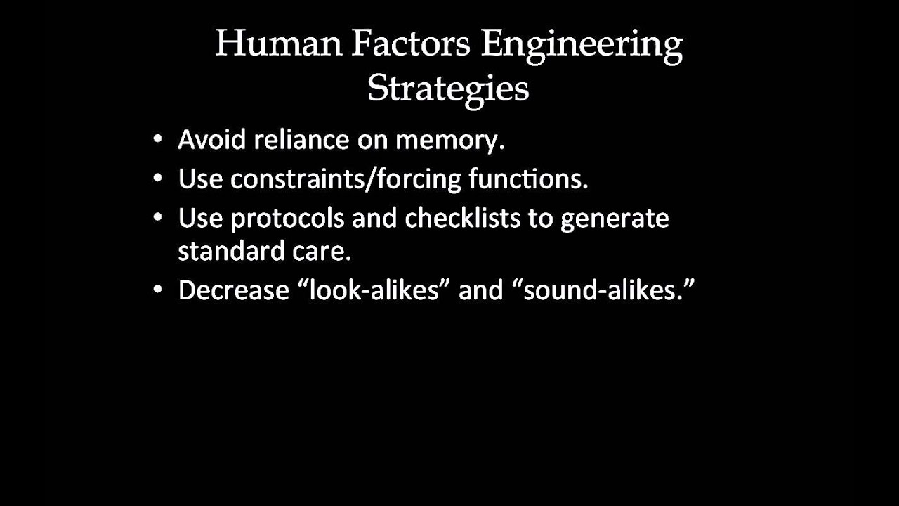 CPHQ Training: Human Factors Engineering Strategies