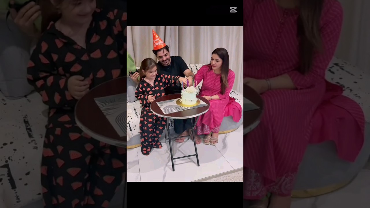 Junaid Khan Niazi Celebrate His Birthday with Daughter and Wife#shorts #showbiz #junaidkhanniazi