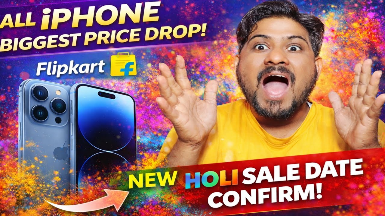 All iPhone Biggest Price drop flipkart new holi Sale 2026 | Holi Sale date confirm