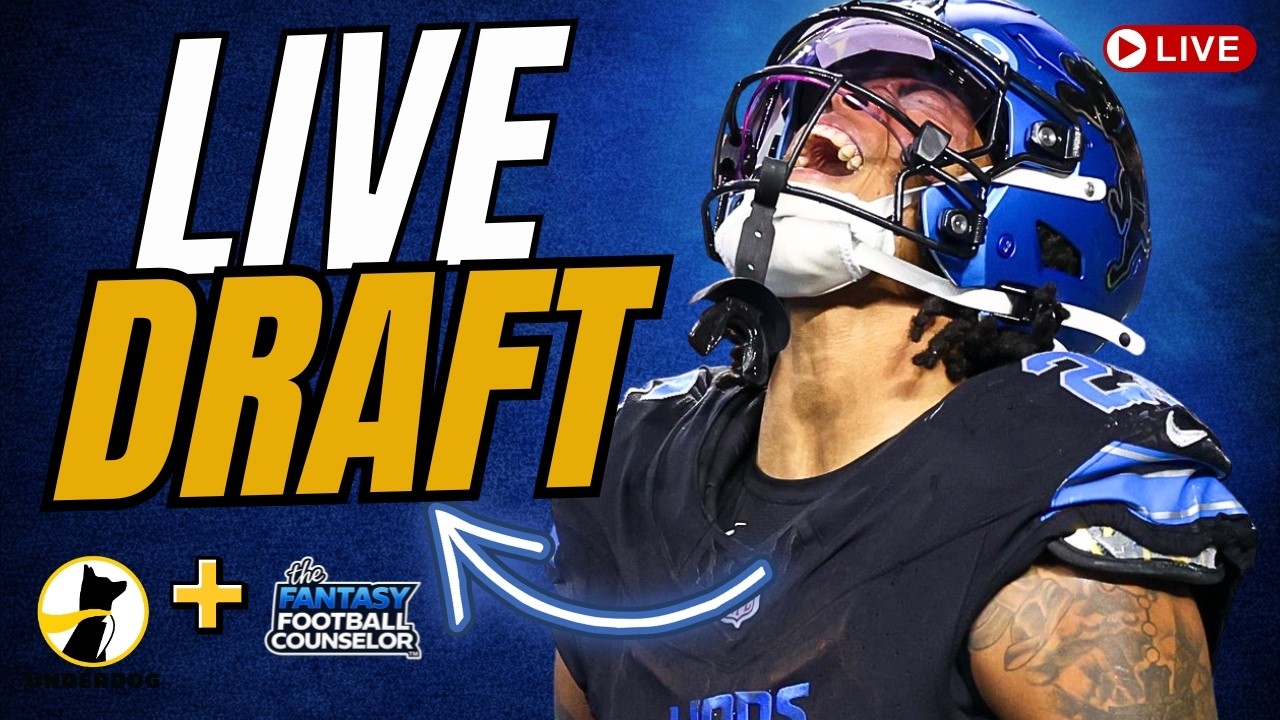 LIVE Fantasy Football Draft | Can You Beat The Counselor?