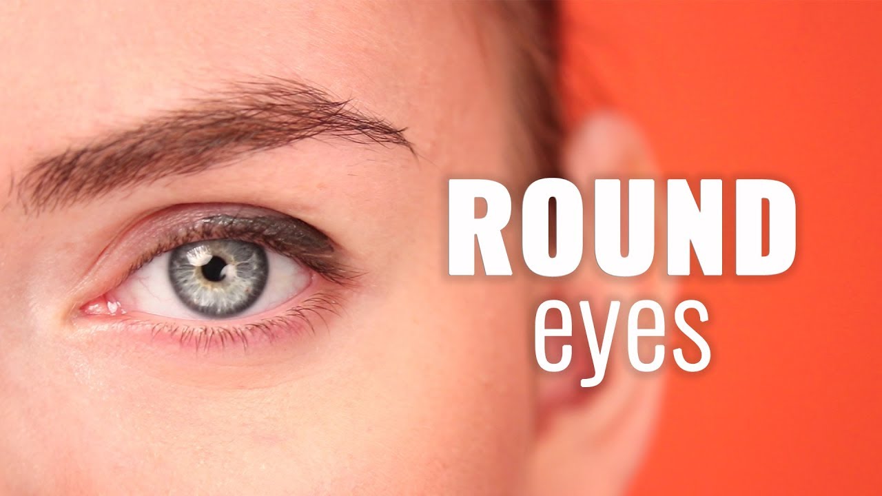 Contouring and makeup for round faces and eyes