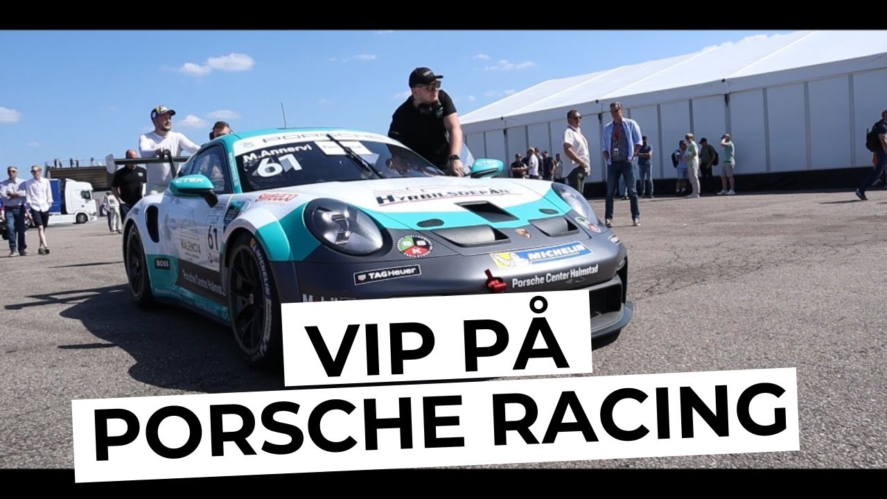 Besöker Porsche Carrera Cup Anderstorp 2023 med VIP