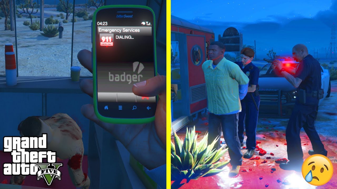 GTA 5 - DON'T CALL THE POLICE at The SCARY Food Van (secret)