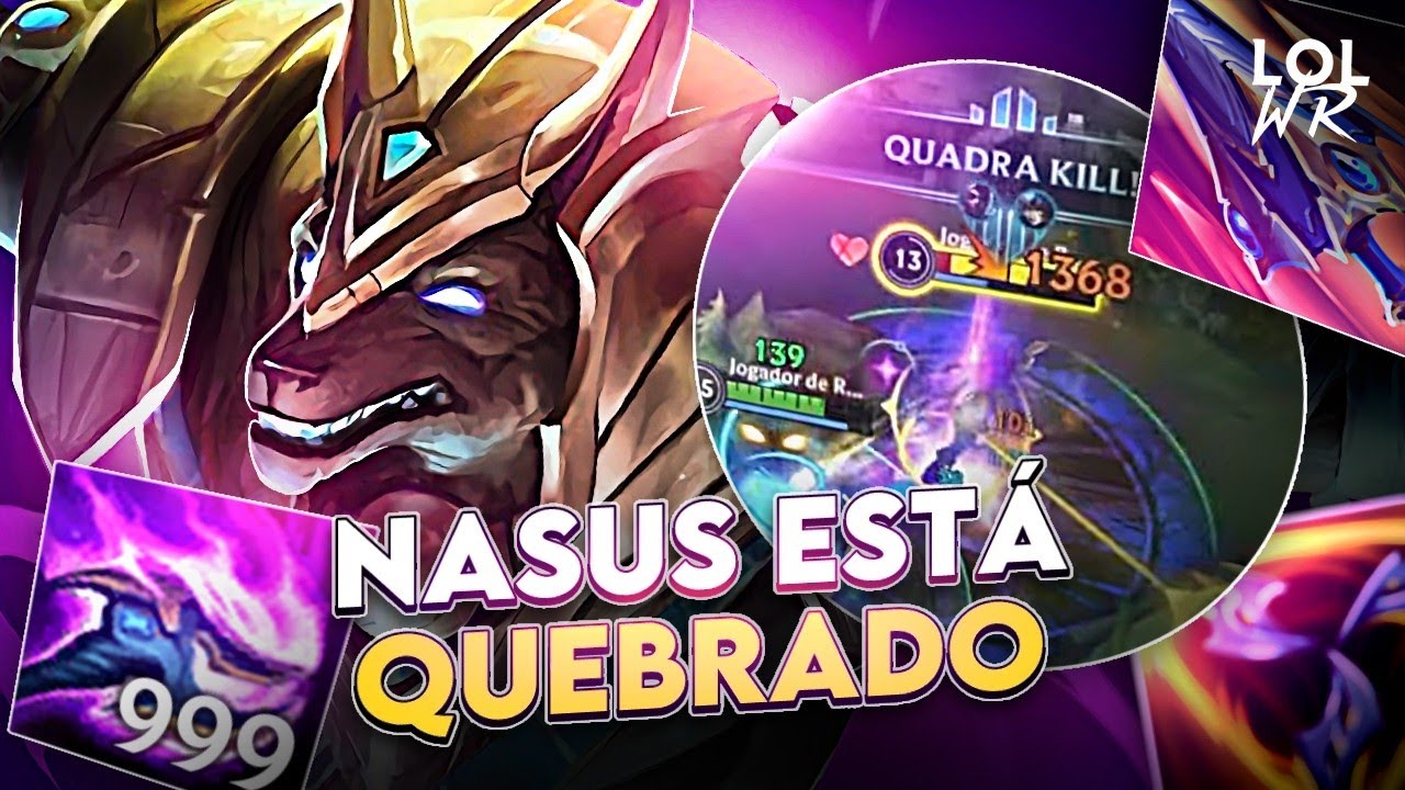 SIMPLESMENTE VICIADO EM JOGAR DE NASUS DEPOIS DO BUFF!!! - MUITO BROKEN | LoL Wild Rift