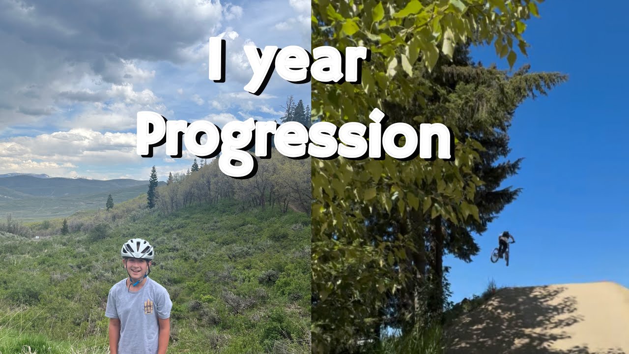 1 year mountain progression  #mtb #progression 