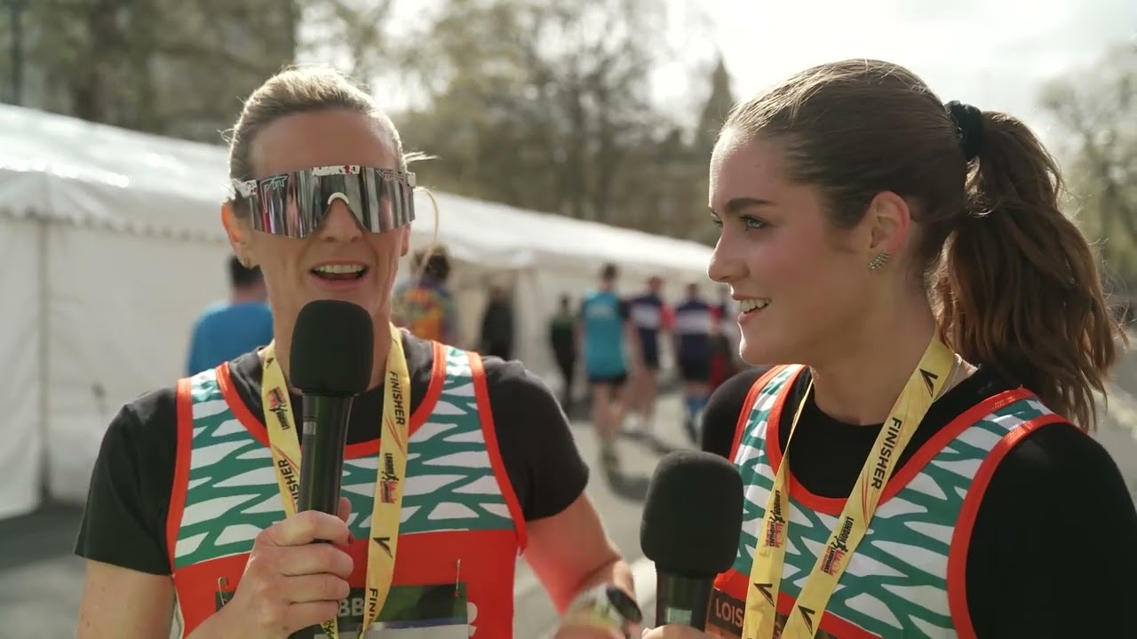 LLHM2024 meets Gabby and Lois Logan at the finish line