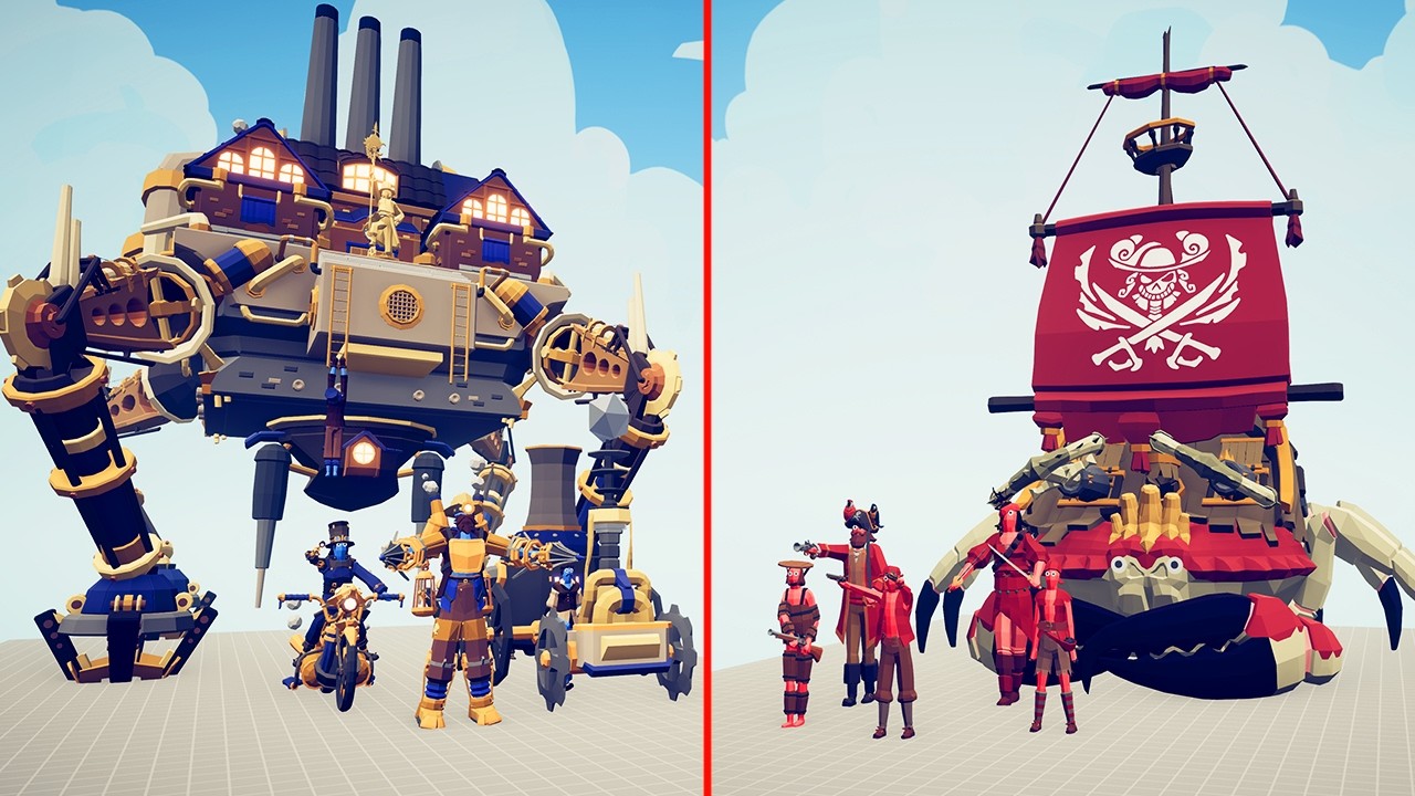 STEAMPUNK FACTION vs PIRATE FACTION | TABS - Totally Accurate Battle Simulator