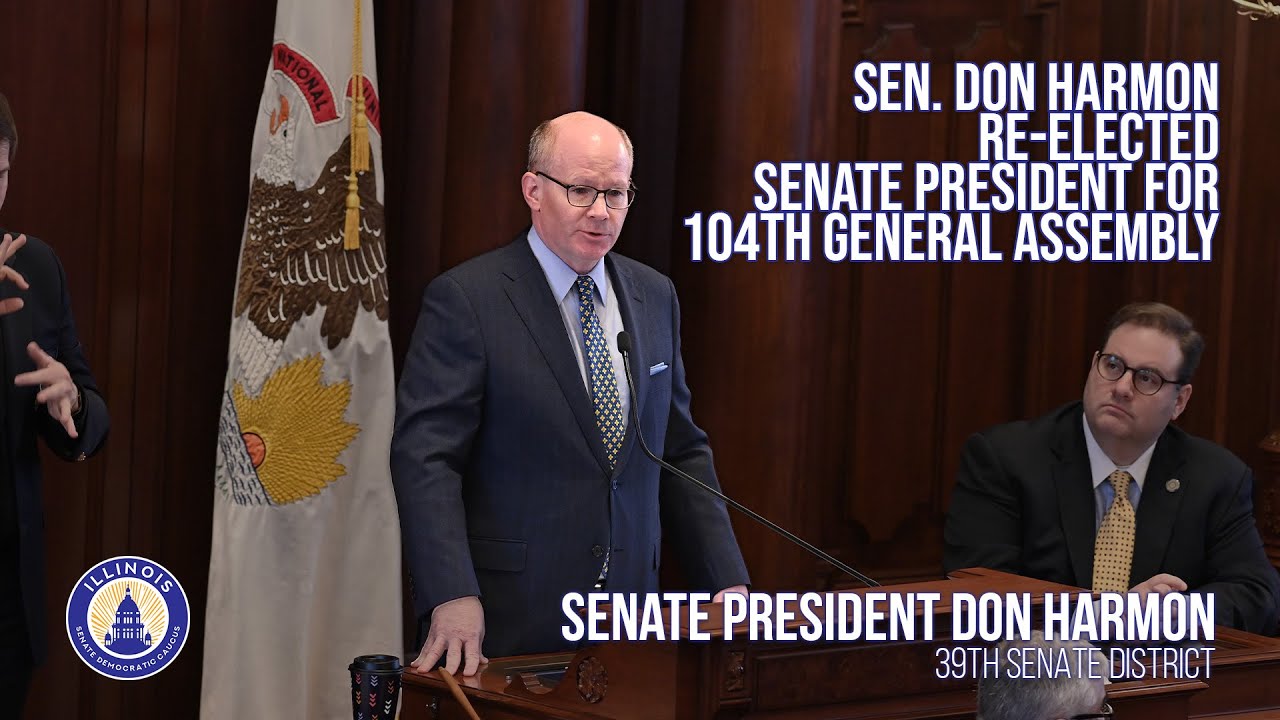 Sen. Harmon Re-elected Senate President for 104th General Assembly