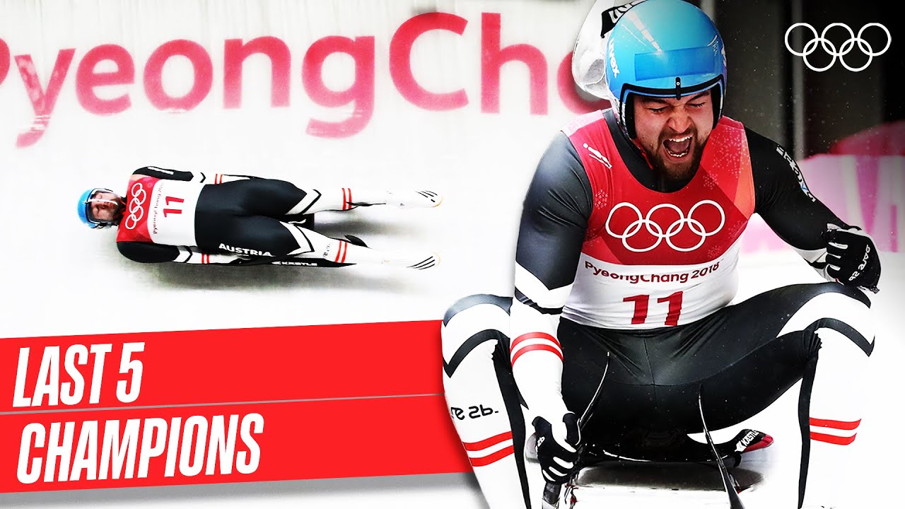 Последние 5 чемпионов по санному спорту среди мужчин! 🥇