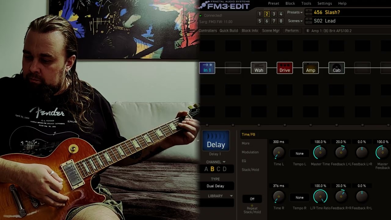 Free Slash guitar tone Fractal FM3