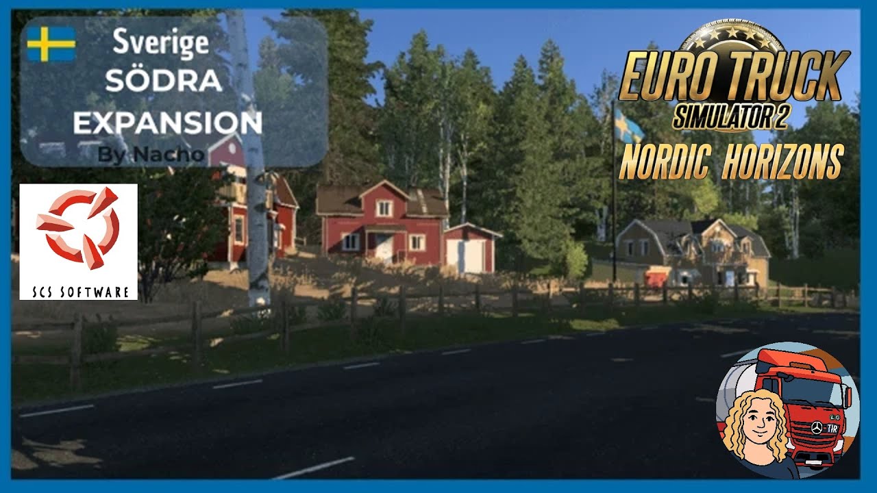 Euro Truck Simulator 2 (1.58 Beta) Sverige Södra Expansion (South Sweden Expansion) v1.1.5 + DLC's