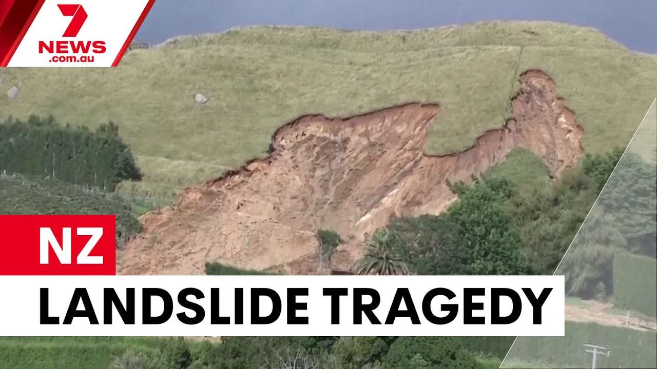 Deadly landslide traps campers at Mount Maunganui | 7NEWS
