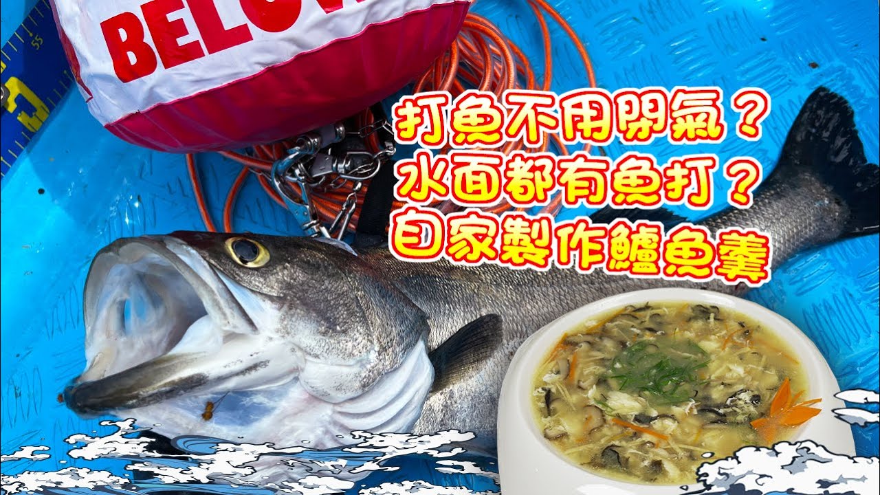 【漁人推介】香港水域 阿火帶大家出海玩徒潛，打魚一定要閉氣？水面也可以打大魚？如何自家製作鱸魚羹？Catch and Cook Seafood Chinese style Sea Bass Soup