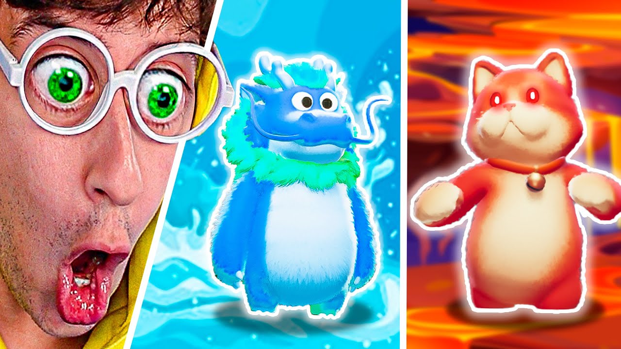 Animales con Poderes Elementales 🔥💧!! (Batalla Fuego vs Agua) - Party Animals TEKENDO