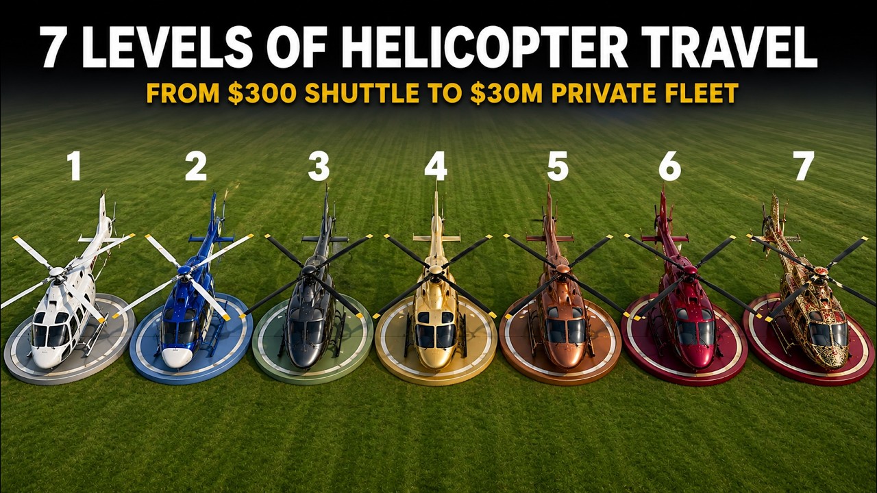 The 7 Levels of Helicopter Travel  From Charter to Private Fleet Explained In 12 Minutes