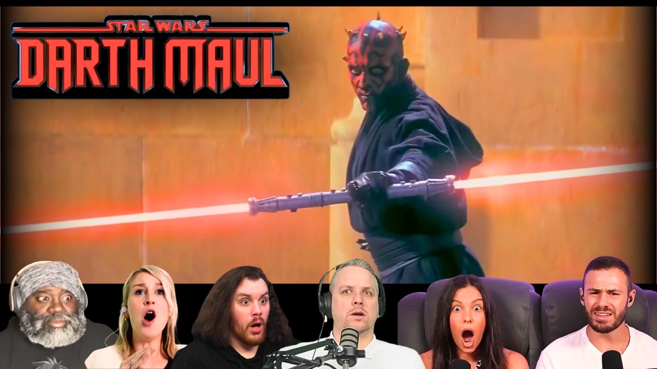 Reactors reacting to Darth MAUL vs JEDI - FIRST TIME WATCHING