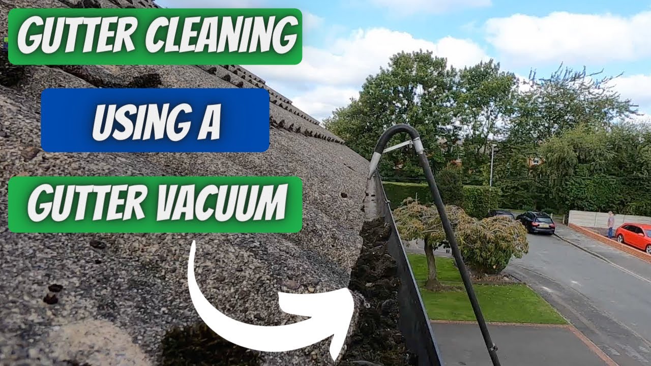 A Morning Gutter Cleaning Using A Gutter Vacuum