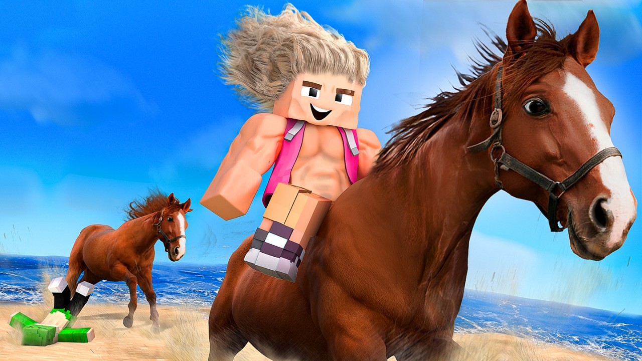 Minecraft mit ECHTEN PFERDEN