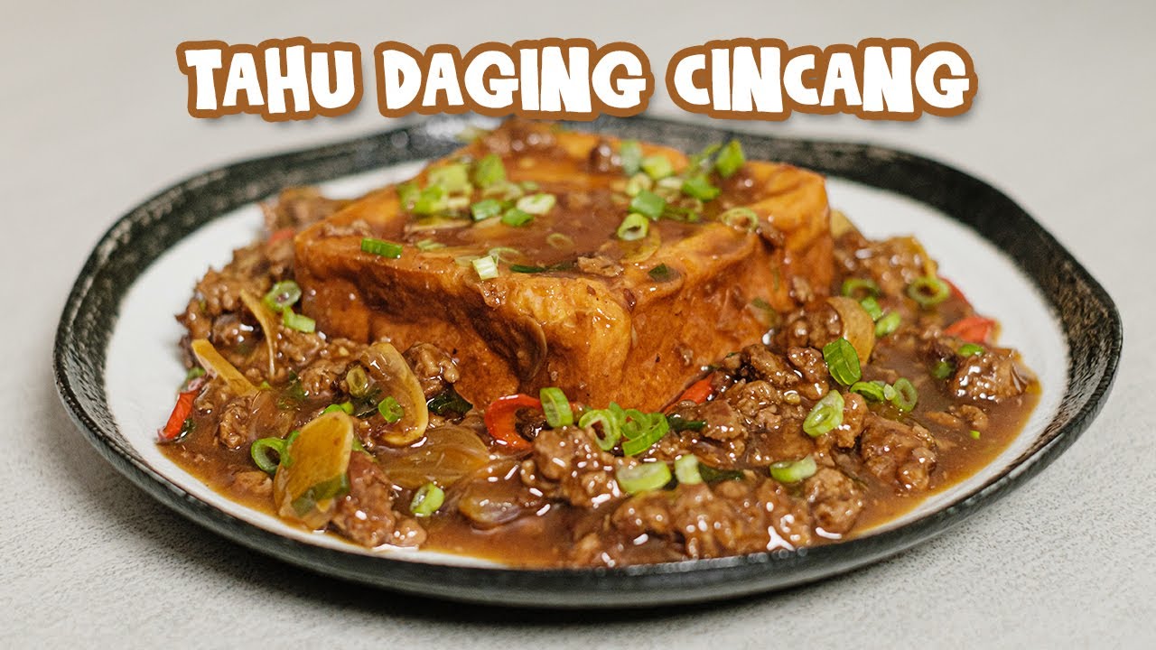 1 Kotak Tahu Bisa Untuk Makan Sekeluarga Besar ! Resep Tahu Daging Cincang [ Murah Enak ]