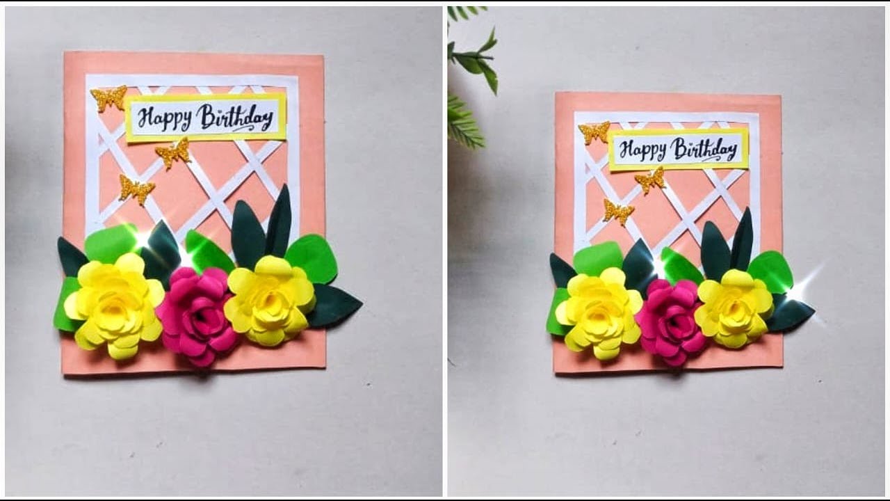 Diy Birthday Card Idea|Handmade Gretting Card Idea#Birthdaycard #diy #art