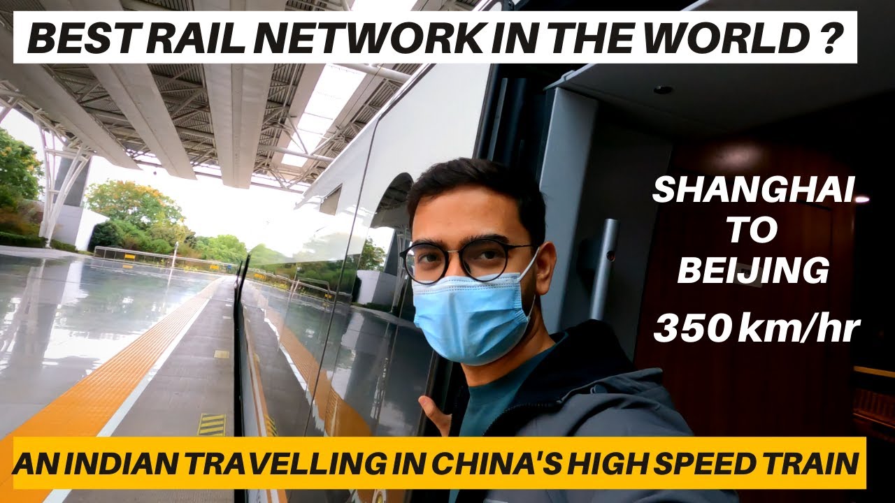 Bullet Trains of China 😮| Travelling to Shanghai to Beijing at 350 kph | China's high-speed train