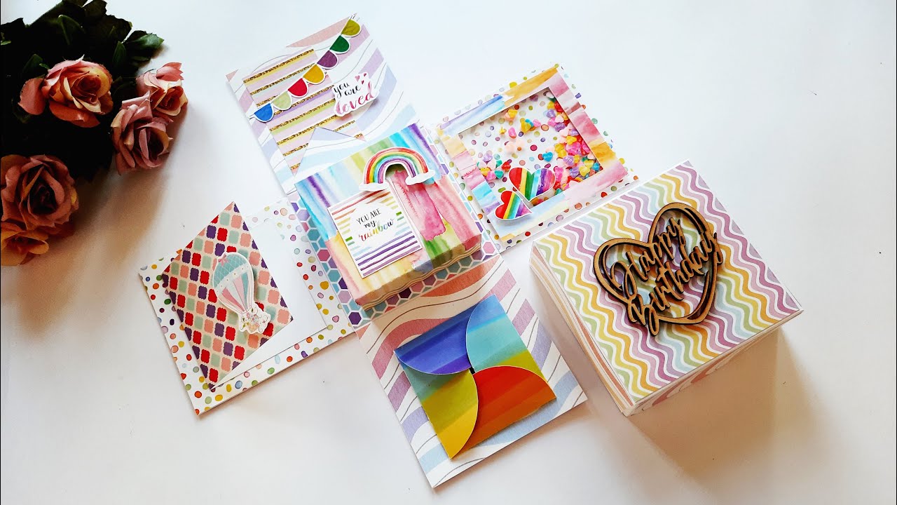 Beautiful Handmade Explosion Box for Birthday | Handmade Explosion Idea | Tutorial