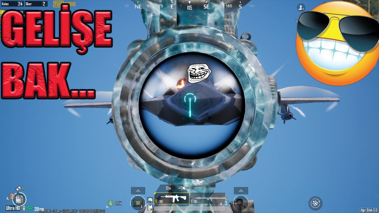 PUBG MOBİLE AĞIR SİLAH MODU #400 / HOBAA 400. VİDEO    VAYY BEEE DUYGULANDIM :))