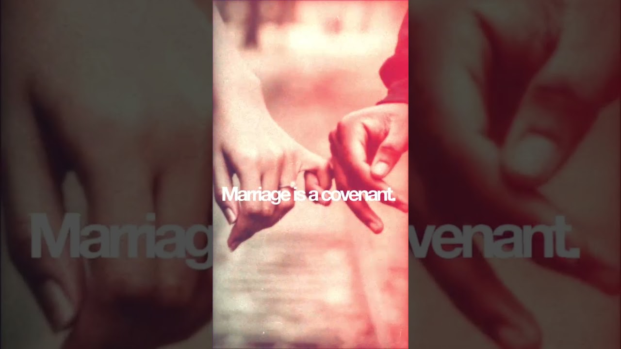Marriage is a divine covenant, a sacred promise made before God to love, honor, and cherish one anot