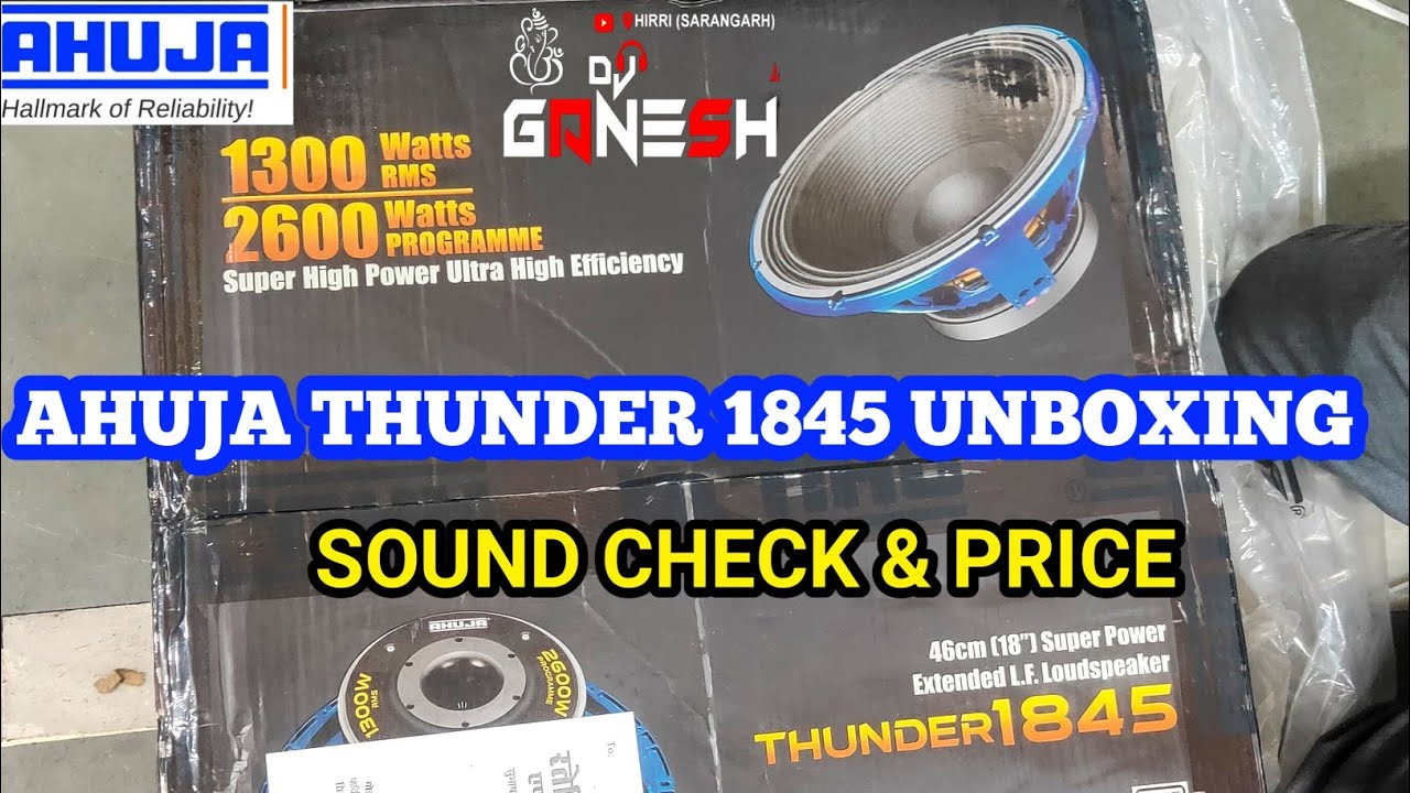 Ahuja thunder 1845 unboxing sound check || ahuja 18