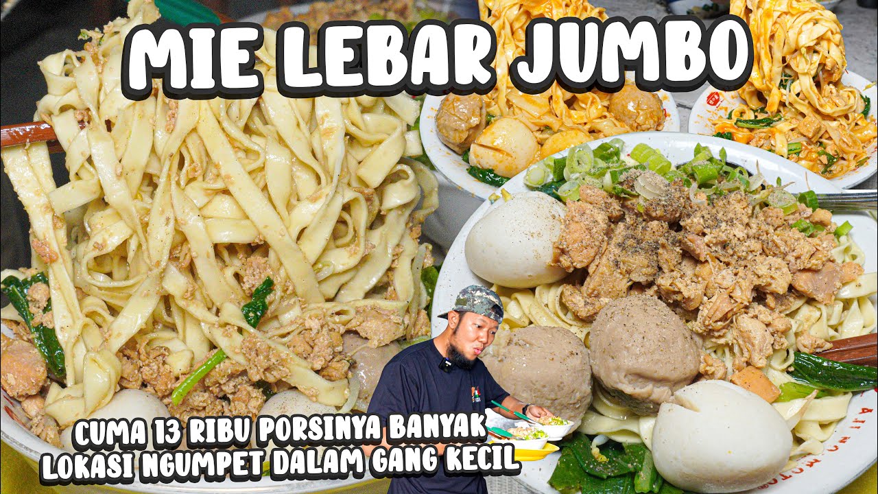 MIE AYAM LEBAR DI DALAM LORONG GANG SEMPIT CUMA 13 RIBU PORSI JUMBO !!!