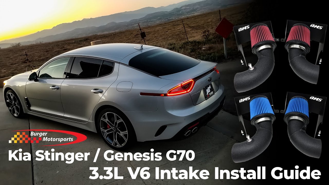 Burger Motorsports Kia Stinger / Genesis G70 3.3L V6 Performance Dual Intake Install Video
