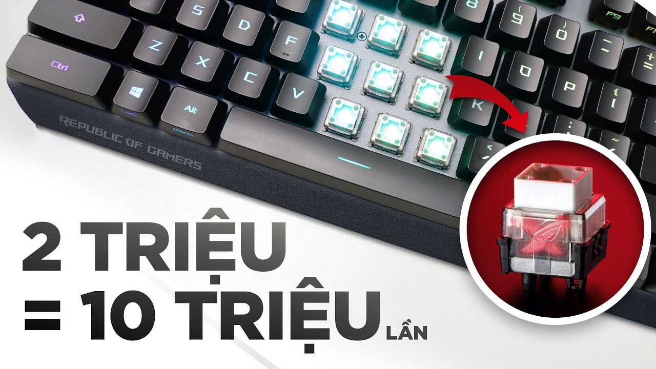 Bàn phím cơ gaming Asus sẽ thành công với switch này?! ROG STRIX SCOPE RX