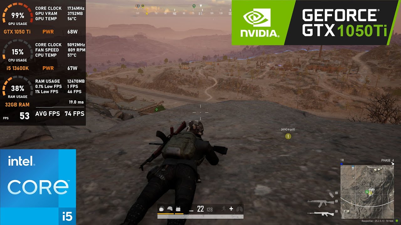 GTX 1050 Ti | PUBG - 1080p (Tested in Late 2023)