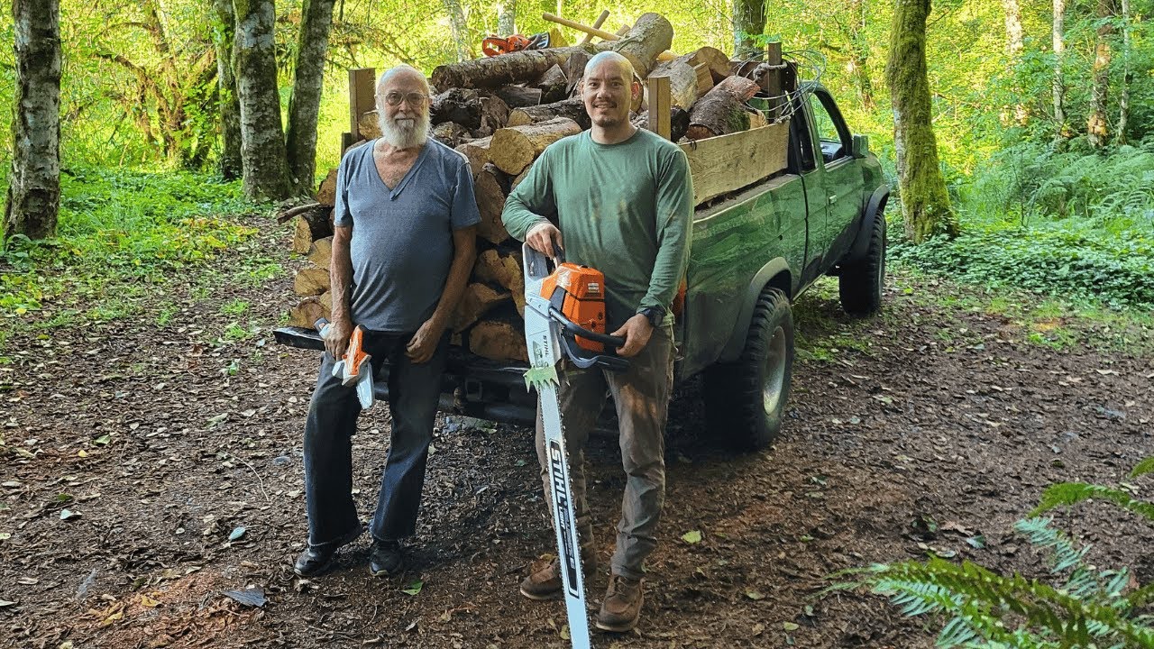 Gathering Winter Firewood at Neighbor Al's