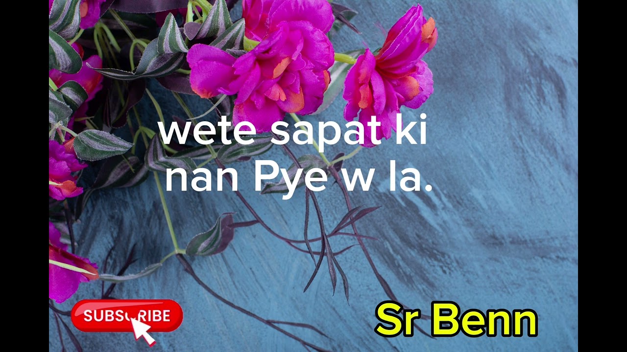 Wete sapat ki nan Pye w la.