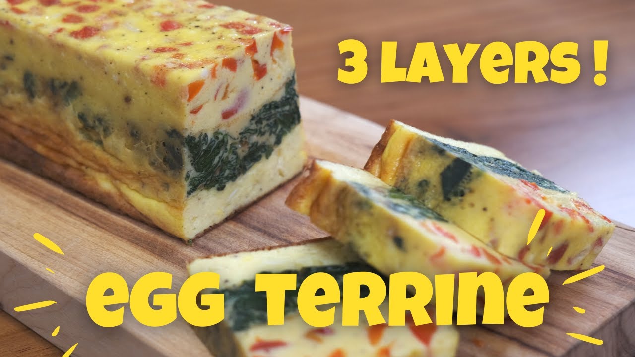 EASY Egg Terrine Recipe ! | Spinach, Bell Pepper & CHEESY GOODNESS for BRUNCH!