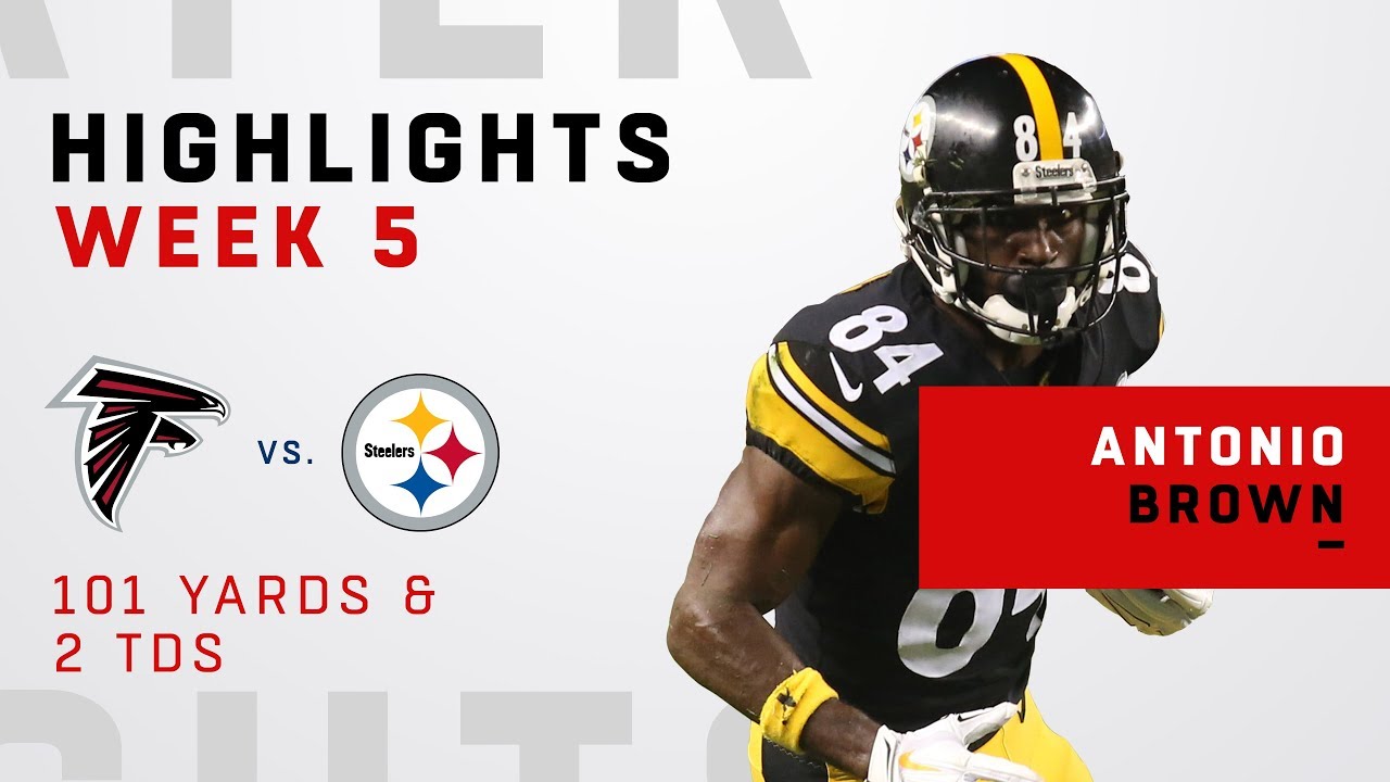 Antonio Brown Comes Away w/ 2 TDs vs. Falcons