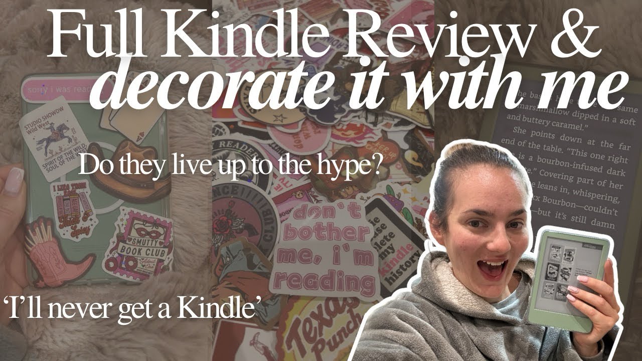 VLOGMAS: Стоит ли оно того? Обзор базовой версии Kindle на 2 месяца и украшение моего Kindle вмес...