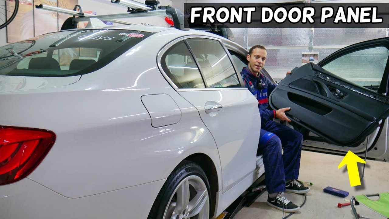 BMW F10 F11 FRONT PASSENGER DOOR PANEL REMOVAL REPLACEMENT BMW 520i 528i 530i 523i 535i 518d 520d 52