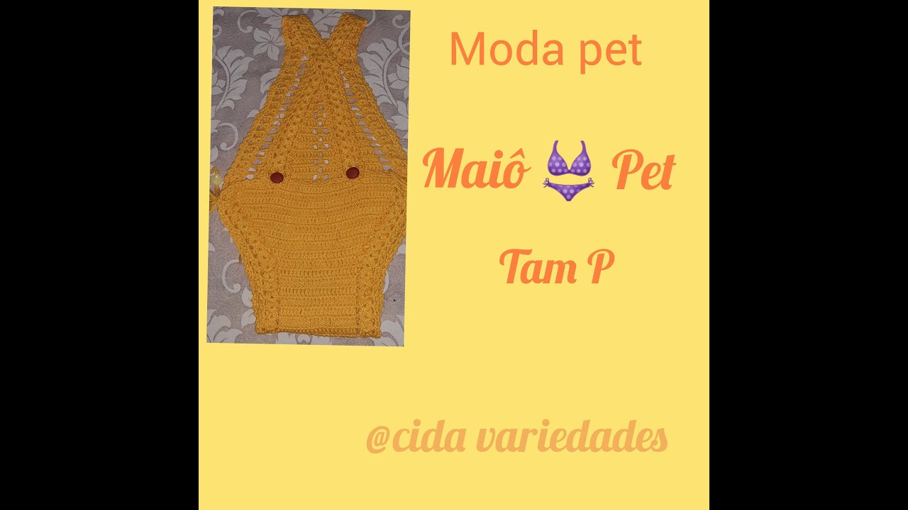 Maiô Pet em Crochê Pet Passo a Passo/Pet Swimsuit in Pet Crochet Step by Step🩱🩱🐶🐶