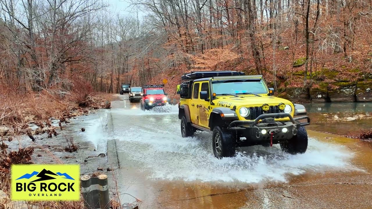 Journey to Spainhour Falls - Off-Roading Through Deep Water and Rain Soaked Trails