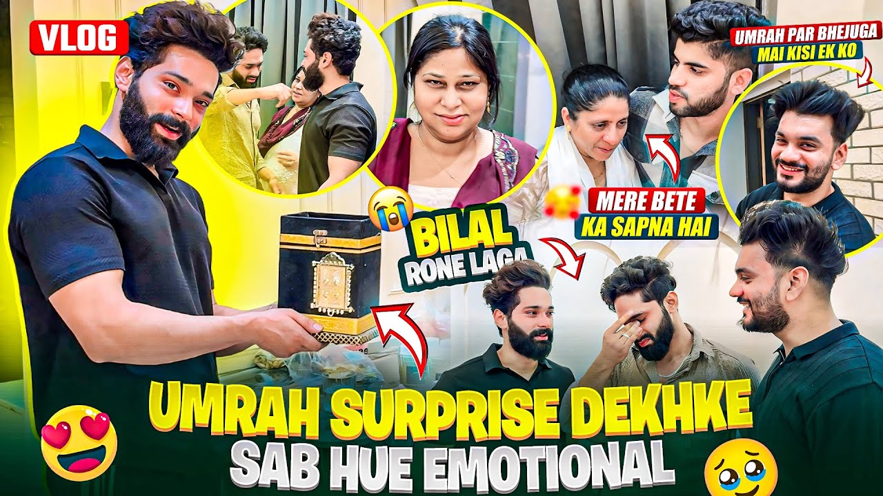 Umrah Surprise Dekhke Sab Hue Emotional 🥹| Bilal Rone Laga 😭| Fokats | Abresh & Zeeshan