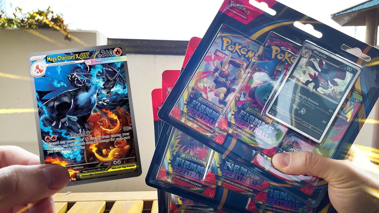 APRO 4 BLISTER di Pokémon FIAMME SPETTRALI