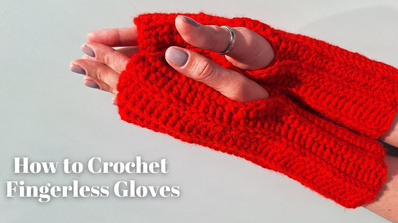 Crochet Cozy Fingerless Gloves | Easy Crochet
