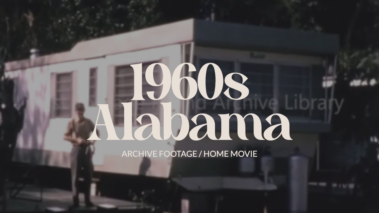 Archive footage of Road Trip through Mobile, Alabama | 1960s home movie film