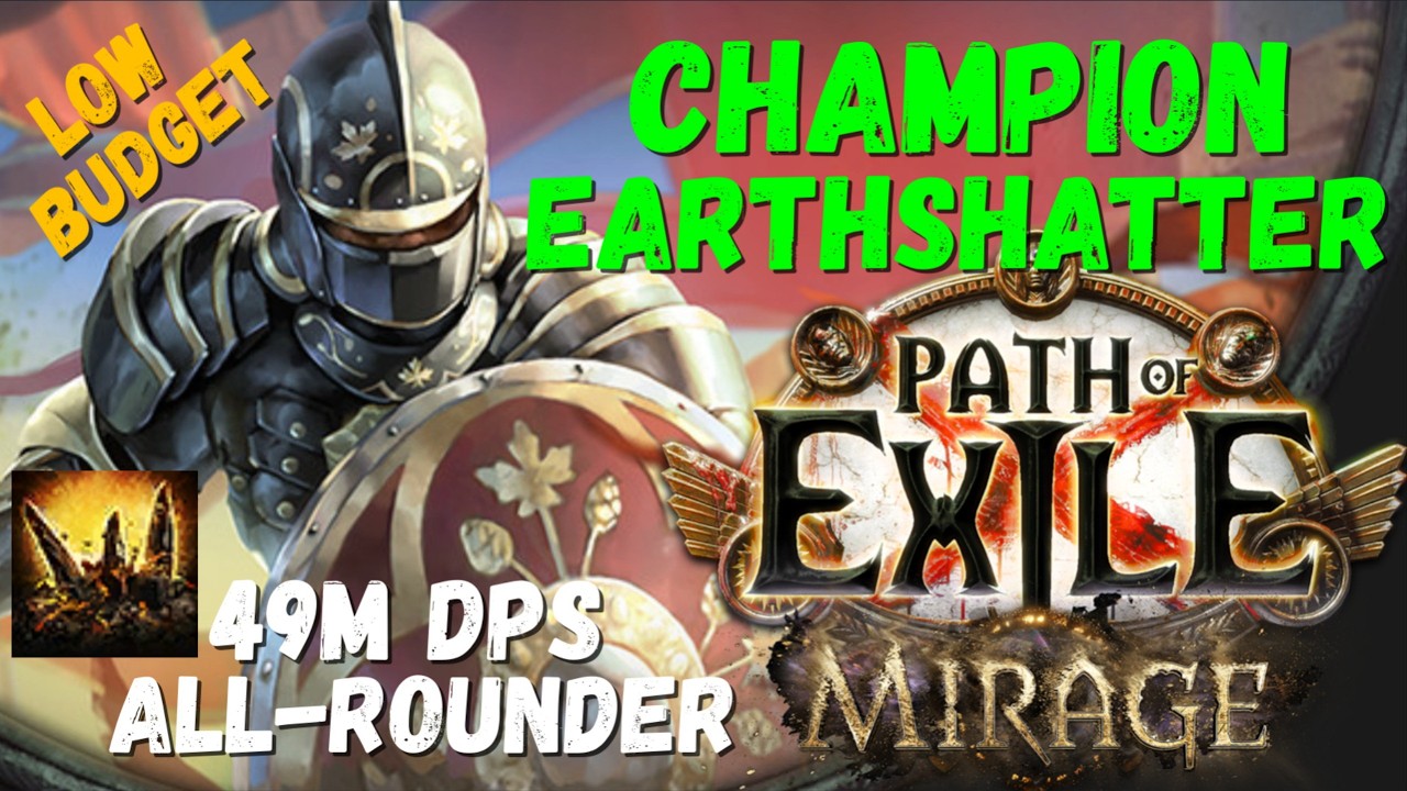 POE 3.28 Champion Earthshatter Build 💥 49M DPS on a Budget! Fast Mapping + Boss MELTER