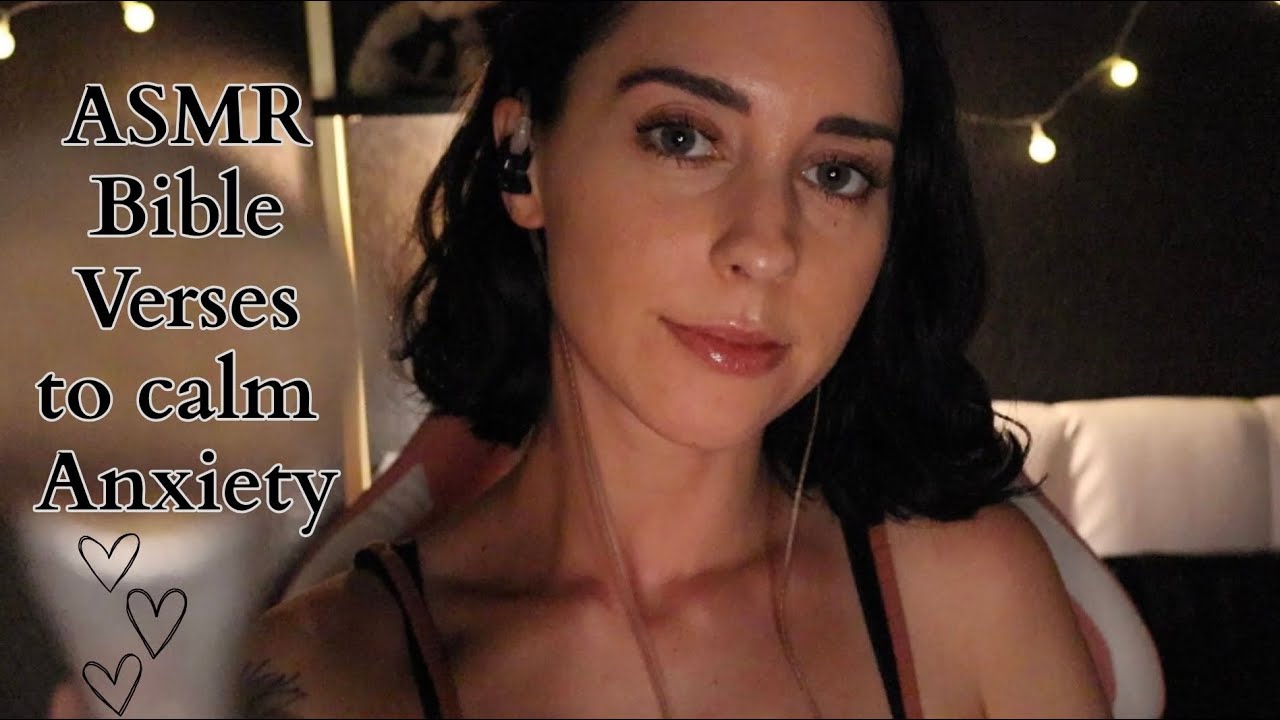 Christian ASMR-Bible Verses for Anxiety Relief🩷(with face brushing)