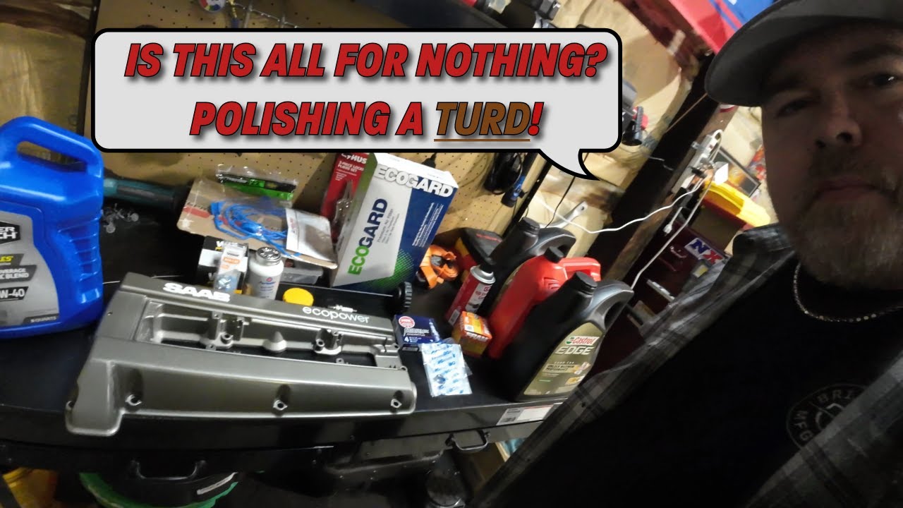Fixing oil leak and tuneup SAAB 9-3